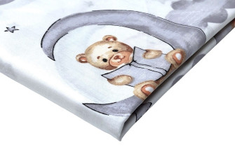 Cotton - canvas Teddy Bear and Moon