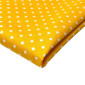 Cotton - canvas White polka dots in yellow BROKUOTA