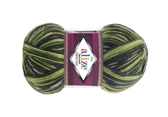 Alize Comfort Socks 2696-žali atspalviai