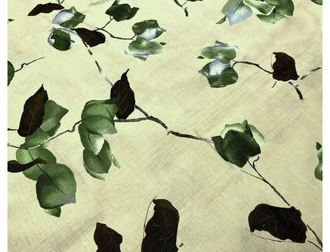 Cotton - canvas Leafy branches pigiau