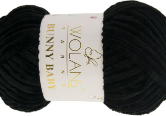 Wolans Yarns Bunny Baby 100g | 120m -10010 Juoda