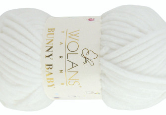 Wolans Yarns Bunny Baby 100g | 120m -10001 Balta
