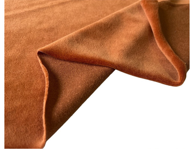 Cotton velour Cinnamon pigiau