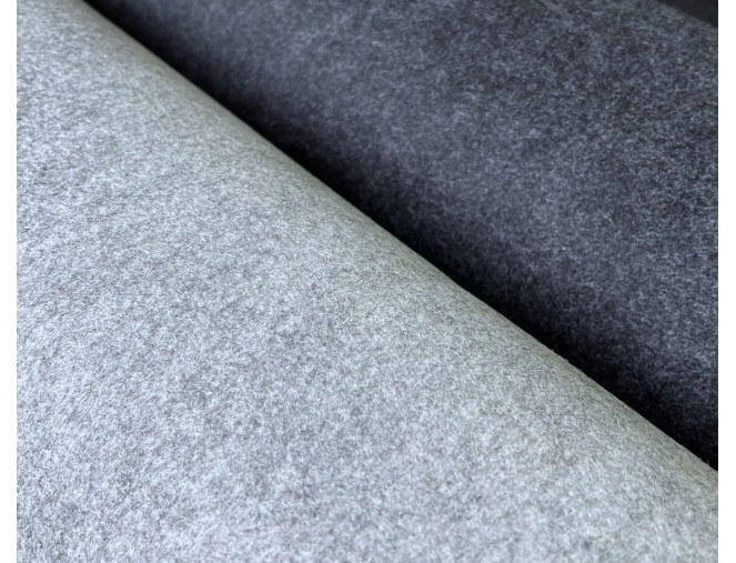 Measurable felt (felt) 3mm with wool | 3 colours