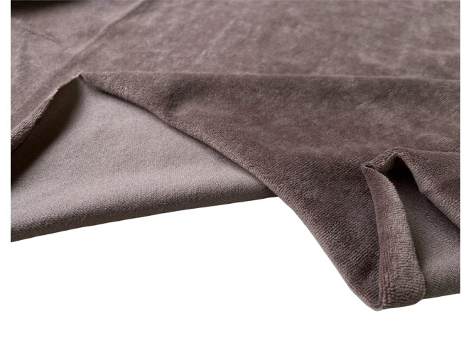Cotton velour Cocoa pigiau