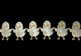 Decorative ribbon Chicken 30mm