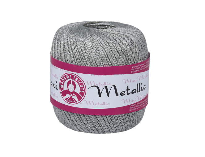 Crochet yarn MAXI METALLIC 100gr | 540m | 9 colours skubus pristatymas