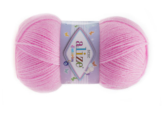 Alize Sekerim Bebe 100g | 320m - 191 Rožinė