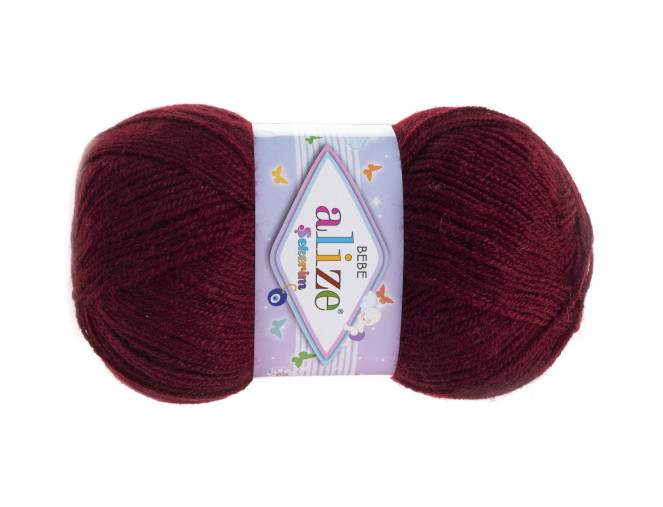 Alize Sekerim Bebe 100g | 320m - 57 Bordo