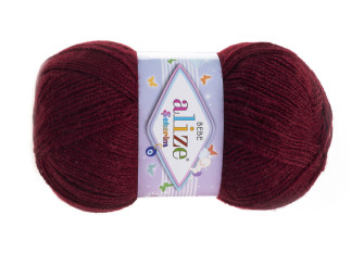 Alize Sekerim Bebe 100g | 320m - 57 Bordo