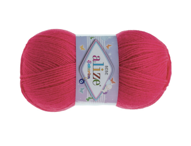 Alize Sekerim Bebe 100g | 320m - 798 Rožinė
