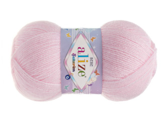 Alize Sekerim Bebe 100g | 320m - 184 Šviesiai rožinė