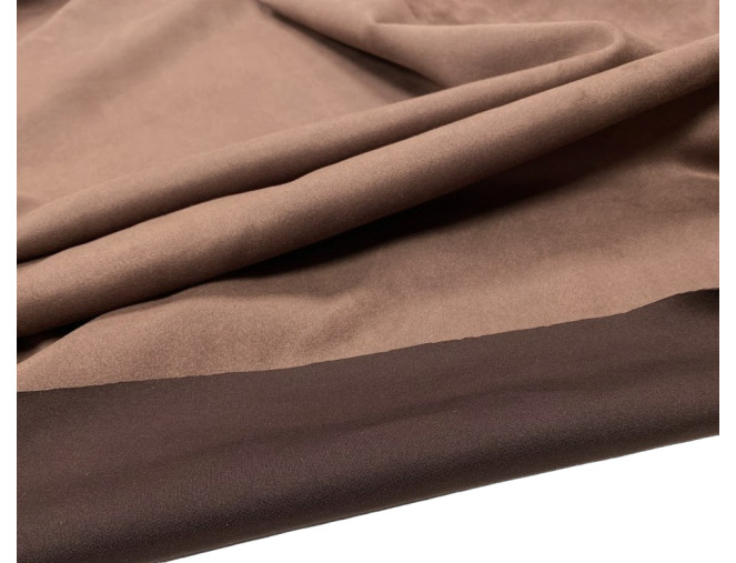 Chiffon knitted fabric Chocolate brown pigiau