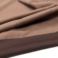 Chiffon knitted fabric Chocolate brown pigiau