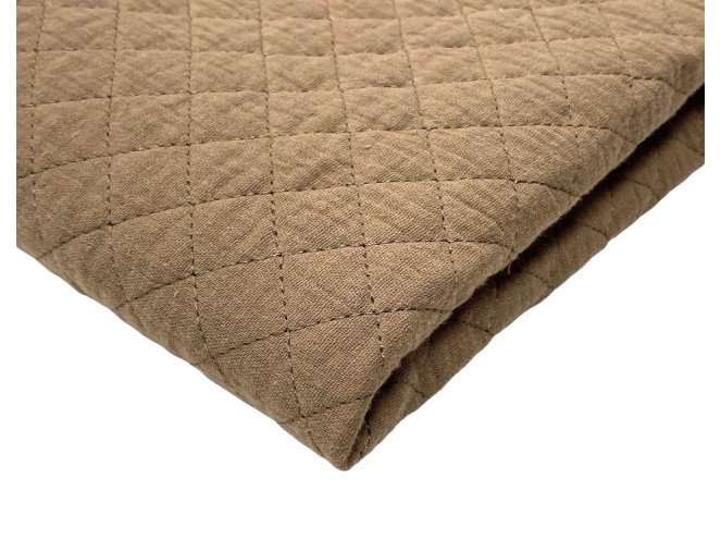Double-sided, quilted muslin Cappuccino