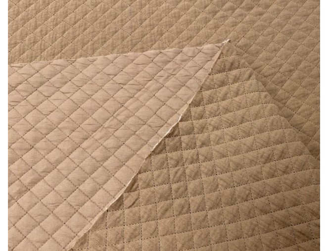 Double-sided, quilted muslin Cappuccino pigiau