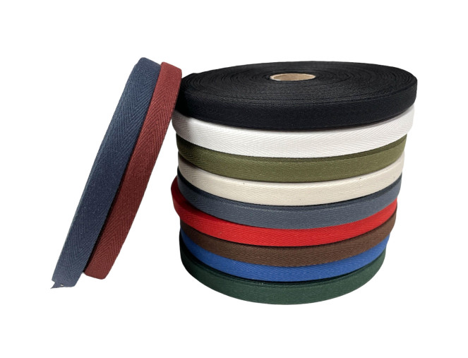 Cotton ribbon 10mm | 11 colours pigiau