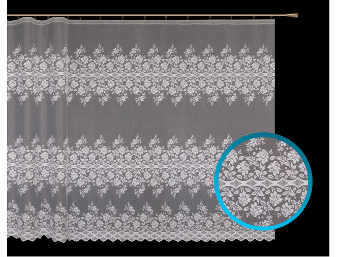 Jacquard curtains measured 245cm