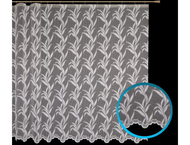 Jacquard curtains measured 250cm.