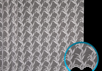 Jacquard curtains measured 300cm.