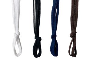 Medvilniniai plokšti batraiščiai 150cm. | 4 spalvos