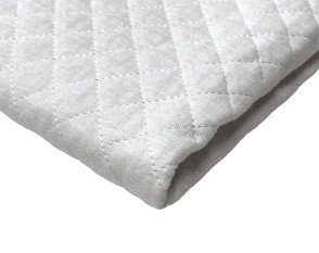 Double-sided, quilted muslin White