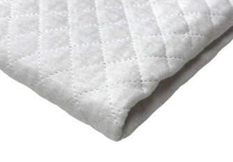 Double-sided, quilted muslin White