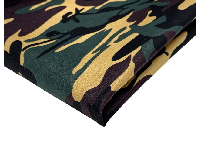 Medvilninis audinys Kamufliažas