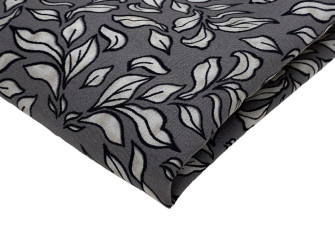 Viscose fabric Grey twigs