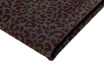 Punto knitted leopard print in grey