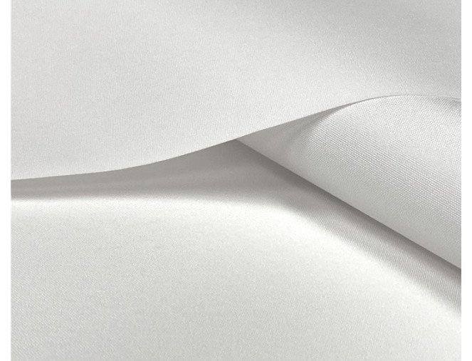 Vandeniui atsparus audinys Miranda Baltas | 200g/kv.m. pigiau