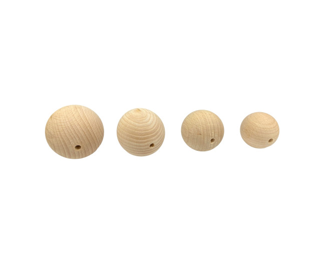 Wooden beads natural wood | 4 sizes