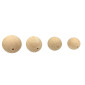 Wooden beads natural wood | 4 sizes