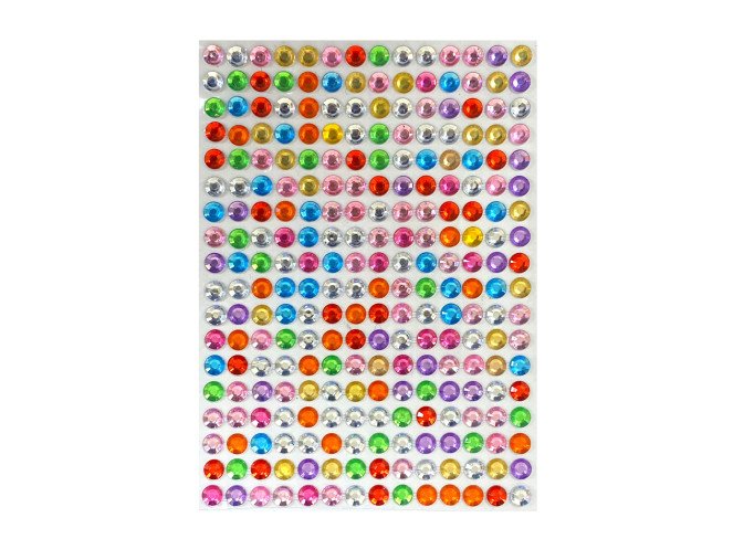 Adhesive crystals Coloured 6mm