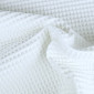 Waffle fabric White