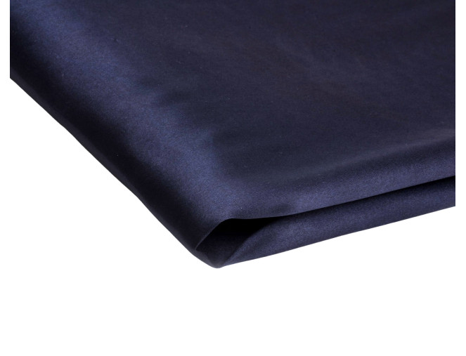 Thin satin fabric with elastane Dark blue BROKEN