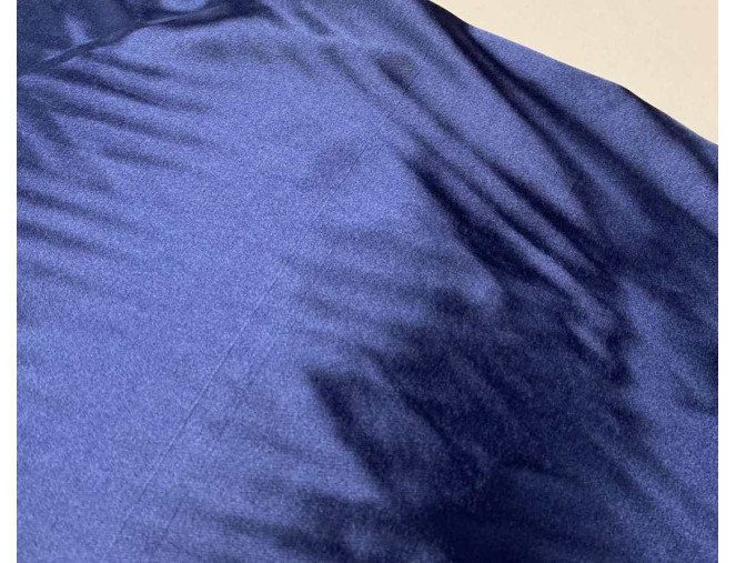 Thin satin fabric with elastane Dark blue BROKEN pigiau