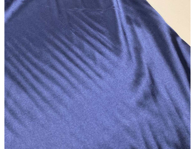 Thin satin fabric with elastane Dark blue BROKEN internetu