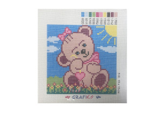 Embroidery painting Bear