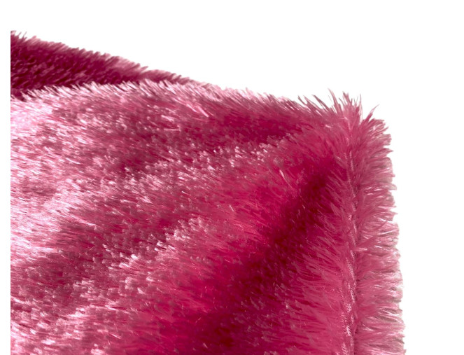 Faux fur - plush Pink internetu
