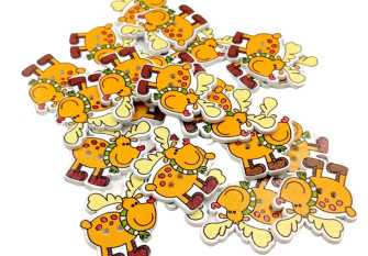 Button 25mm Deer