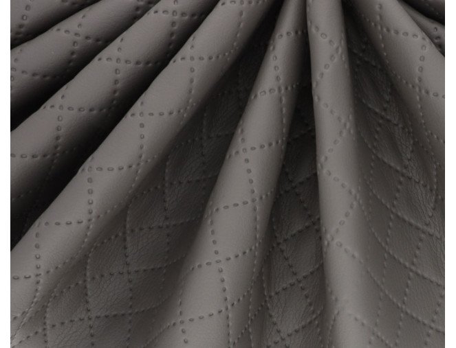 Dygsniuota dirbtinė oda Pilka