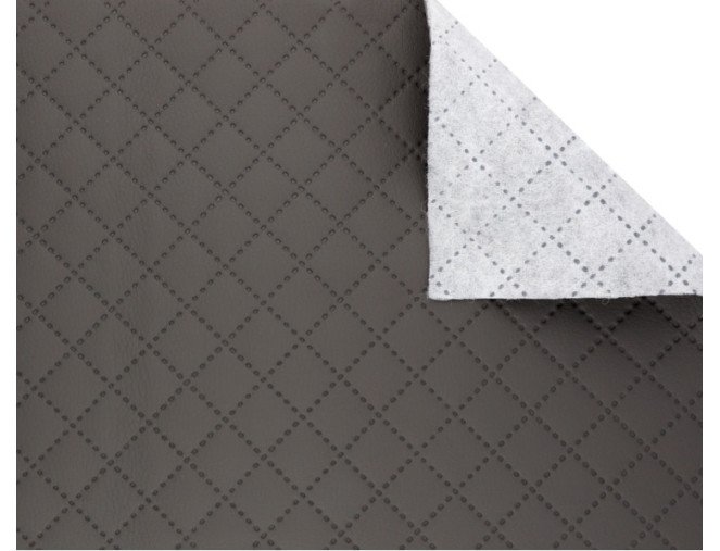 Dygsniuota dirbtinė oda Pilka internetu