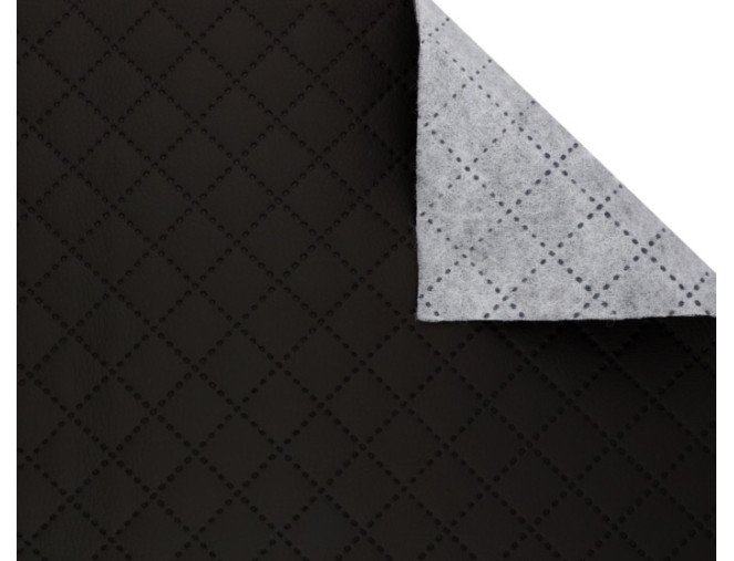 Quilted faux leather Black internetu