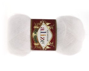 Alize Kid Royal 50gr | 500m - 55 Balta Alize Kid Royal 50gr | 500m - 55 Balta