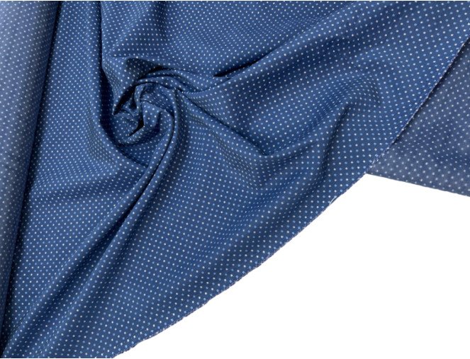 Šilkas Džinso mėlyni kvadratėliai Brokuotas