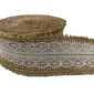 Jute ribbon with lace 5m | 2 sizes