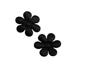 Flowers for decorations 40mm | Black