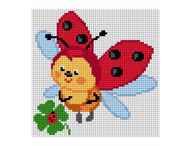 Siuvinėjimo paveikslas Skrendanti boružėlė