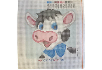 Embroidery painting Cow